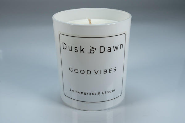 Good Vibes - Lemongrass & Ginger Soy Candle - Dusk by Dawn