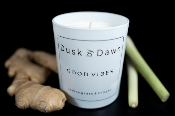 Good Vibes - Lemongrass & Ginger Soy Candle - Dusk by Dawn