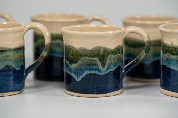 Hand Made Ceramic Sea Sand & Sky Tankard - Dusk by Dawn