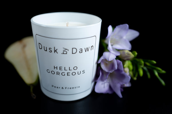 Hello Gorgeous - Pear & Freesia Soy Candle - Dusk by Dawn