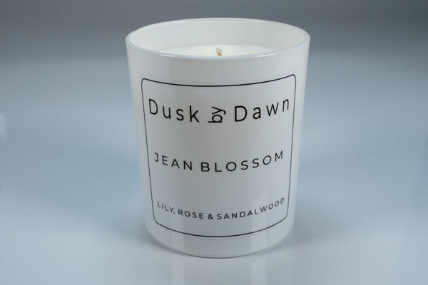 Jean Blossom - Lily, Rose & Sandalwood Soy Candle - Dusk by Dawn