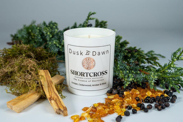 Shortcross - Juniper, Cedarwood, Amber & Moss Soy Candle - Dusk by Dawn