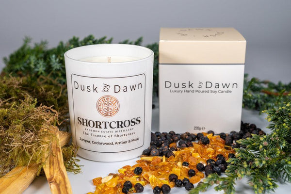 Shortcross - Juniper, Cedarwood, Amber & Moss Soy Candle - Dusk by Dawn