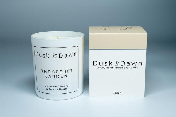 The Secret Garden - Damson, Cherry & Tonka Bean Soy Candle - Dusk by Dawn