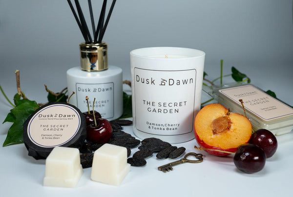 The Secret Garden - Damson, Cherry & Tonka Bean Soy Candle - Dusk by Dawn