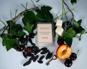 The Secret Garden - Damson, Cherry & Tonka Bean Soy Wax Melt Cubes - Dusk by Dawn