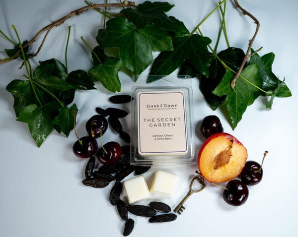 The Secret Garden - Damson, Cherry & Tonka Bean Soy Wax Melt Cubes - Dusk by Dawn